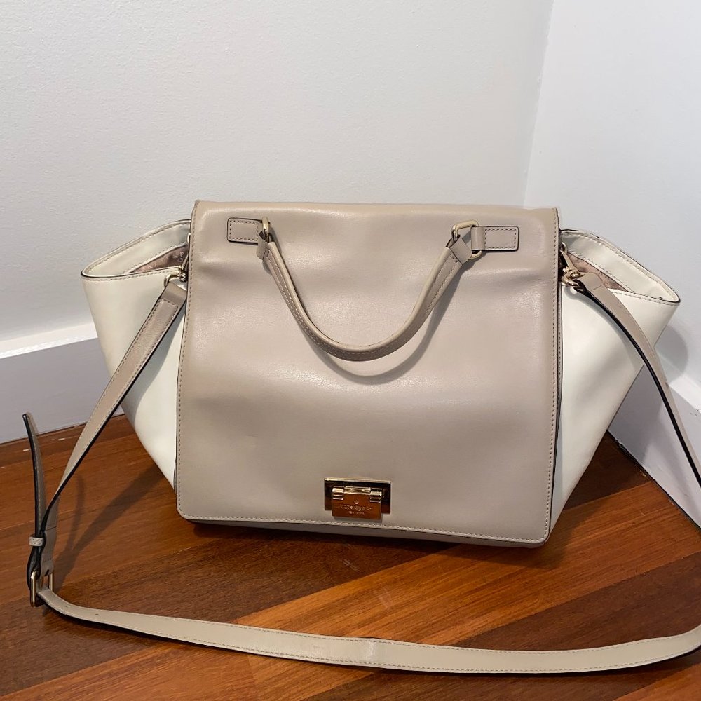 Kate Spade White & Beige Purse